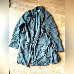 H & M army green king blazer sz XL